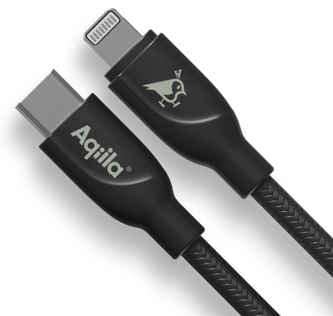Aqiila Braided USB-C/Lighting 2.0 30W 1m Charging cable