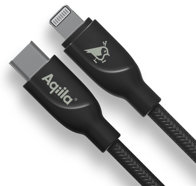 Aqiila Braided USB-C/Lighting 2.0 30W 1m Charging cable 