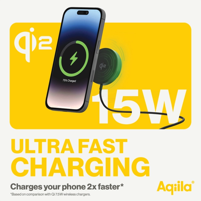 Aqiila Chargebird QC1 Qi2 Wireless Charger with Car Mount 