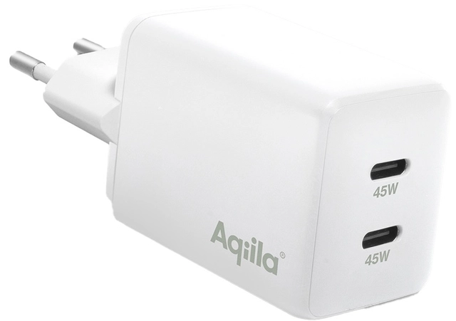 Aqiila Chargebird W2 45W 2xUSB-C Wallcharger 
