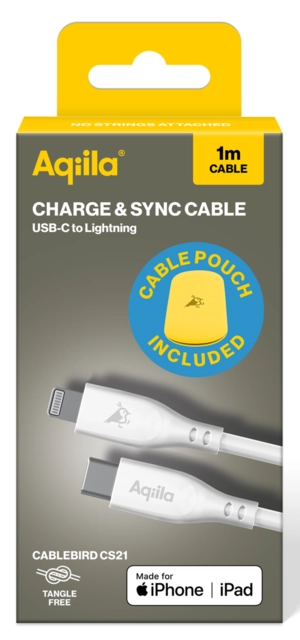 Aqiila Silicon USB-C/Lightni. 2.0 30W 1m Charging cable 