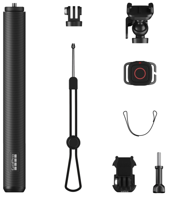 GoPro Extension Pole + WP Shutter Remote for H13, H12, H11, H10 & H9 Black (BNL) 