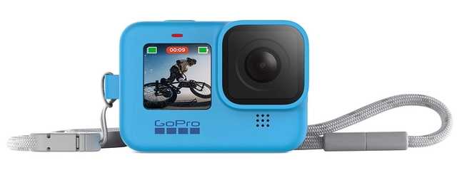 GoPro Sleeve + Lanyard Blue HERO12, HERO11, HERO10 & HERO9 Black 