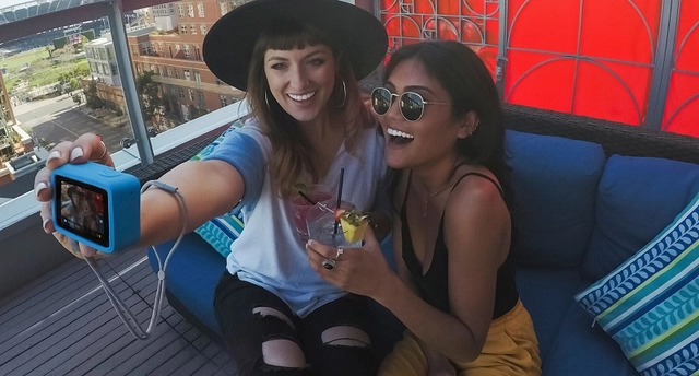 GoPro Sleeve + Lanyard Blue HERO12, HERO11, HERO10 & HERO9 Black 