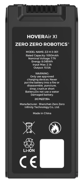 HoverAir X1 Battery Black 