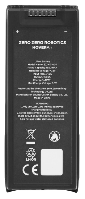 HoverAir Thermo Smart Battery Black 