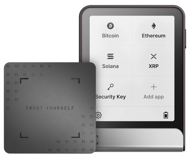 Ledger Flex, inc Recovery Key Graphite 