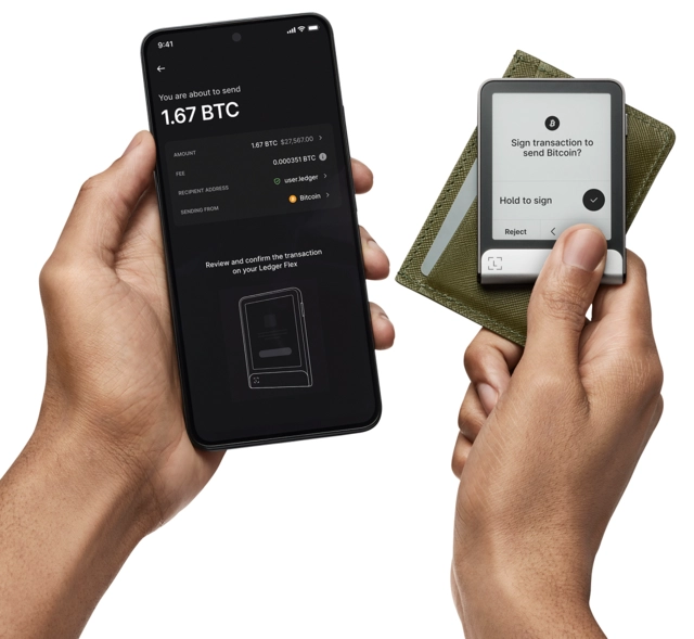 Ledger Flex, inc Recovery Key Graphite 