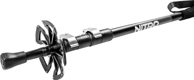 Nitro Telescoping Poles Black/Grey/Green - 140cm 