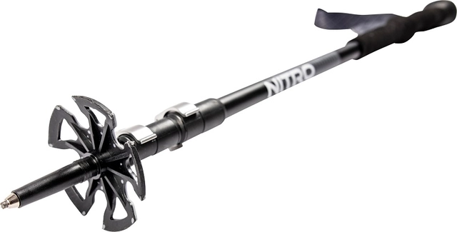 Nitro Telescoping Poles Black/Grey/Green - 140cm 