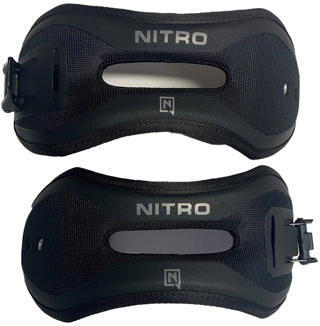 Nitro Vertical Ankle Strap w/clamp, pair Ultra Black - L 