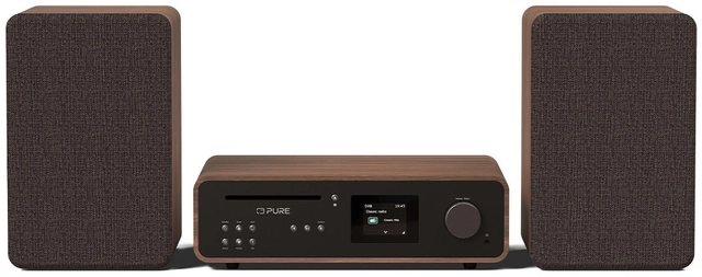 Pure Classic Stereo Coffee Black/Walnut 