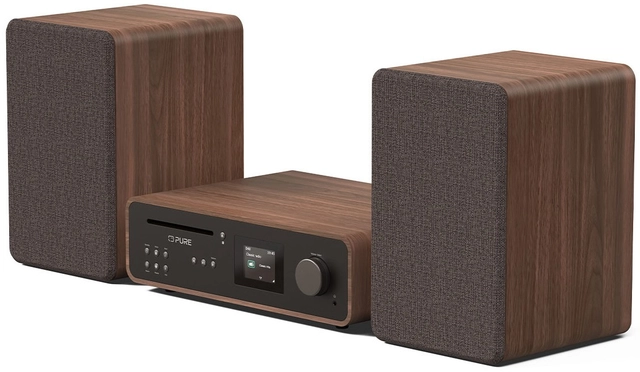 Pure Classic Stereo Coffee Black/Walnut 