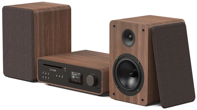 Pure Classic Stereo Coffee Black/Walnut 