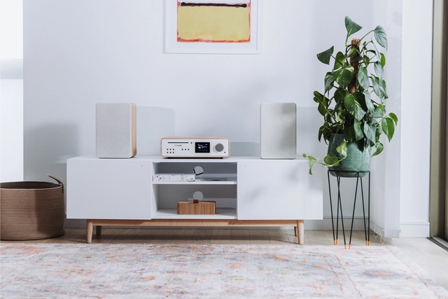 Pure Classic Stereo Cotton White/Oak 
