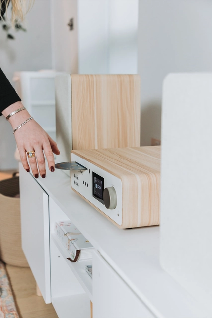 Pure Classic Stereo Cotton White/Oak 