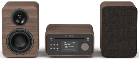 Pure Classic Stereo Mini Coffee Brown/Walnut