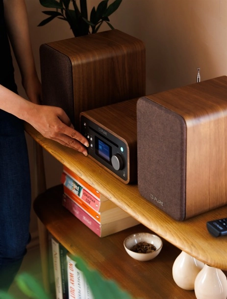 Pure Classic Stereo Mini Coffee Brown/Walnut 