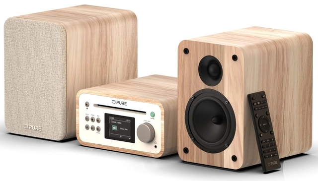 Pure Classic Stereo Mini Cotton White/Oak 
