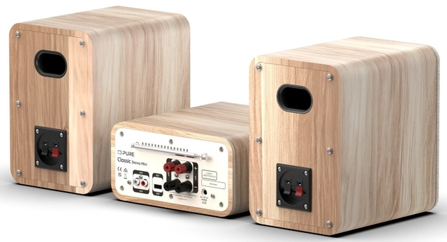 Pure Classic Stereo Mini Cotton White/Oak 