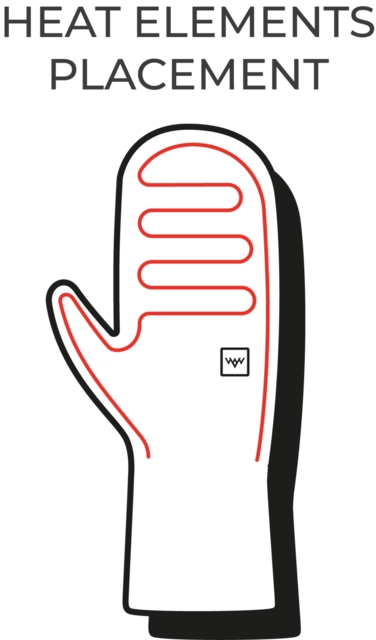 HeatX Heated Everyday Mittens XS Black 