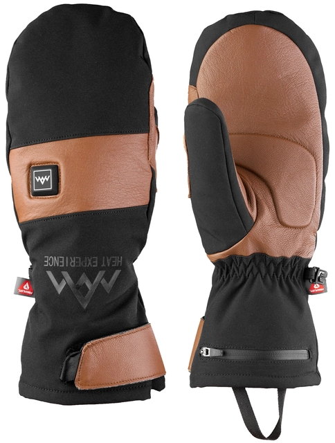 HeatX Heated Outdoor Mittens XS Brown/Black 