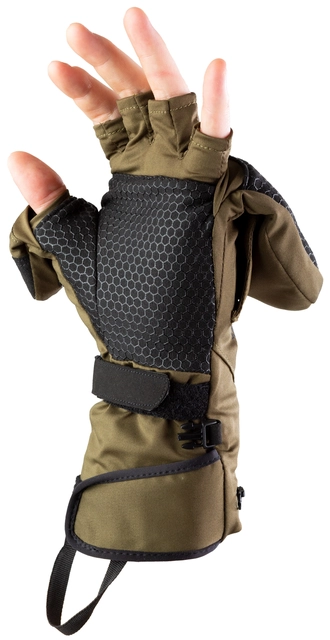 HeatX Heated Hunt Pullover Mittens XXL Olive Green 