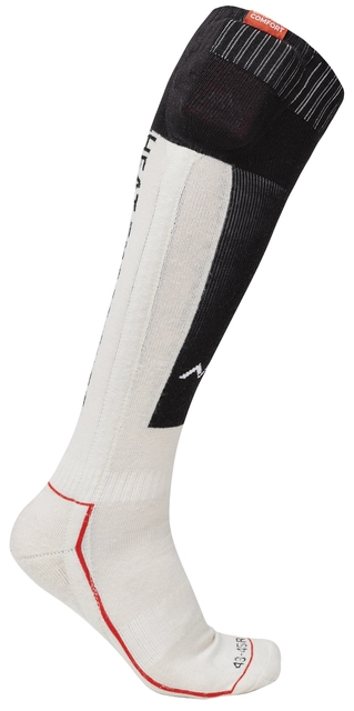 HeatX Heated Technical Socks w/batt. S Sand/Black - EU37/39 