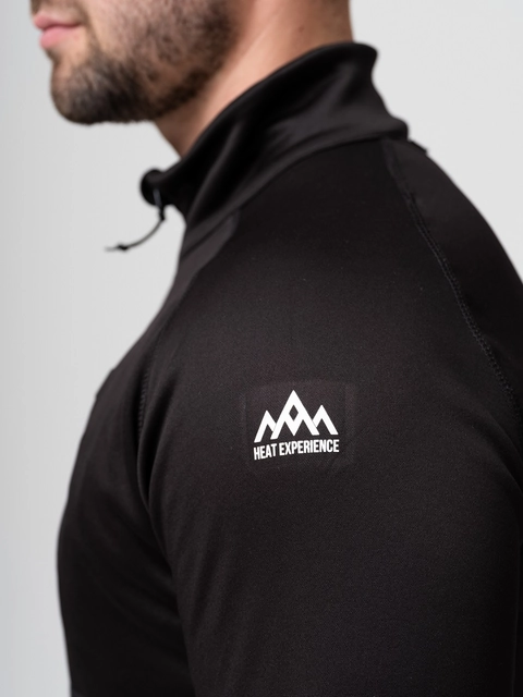 Heatx Heated Fleece Sweater Mens L Black 