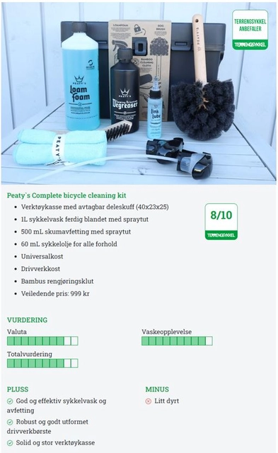 Peaty's Complete Bicycle Cleaning Kit 