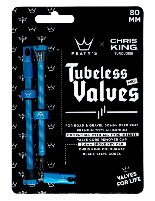 Peaty's x Chris King Valves 80mm (par) Turquoise 
