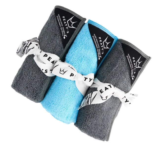 Peaty's Bamboo Bicycle Cleaning Cloths 3-pack 