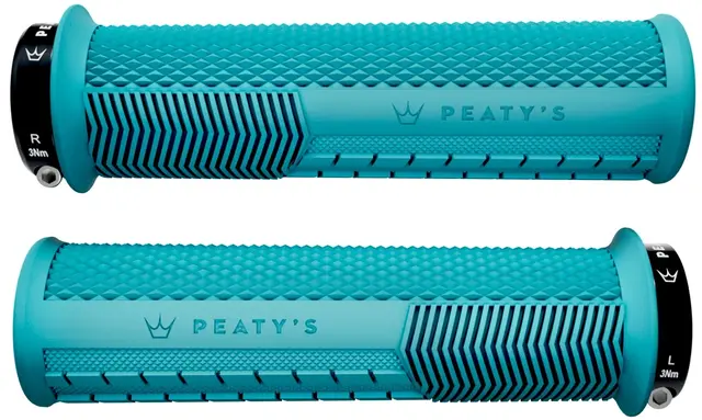 Peaty's Monarch Grip Knurl Thick - Turquoise 