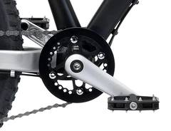 Kranksett Woom OFF 4 og Explore 4, sort, 110mm