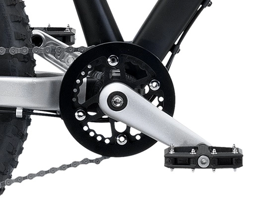 Kranksett Woom OFF 4 og Explore 4, sort, 110mm 