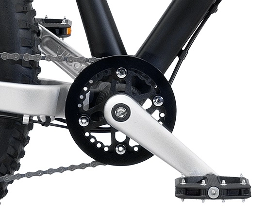 Kranksett Woom OFF 5 og Explore 5, Sort, 130mm 