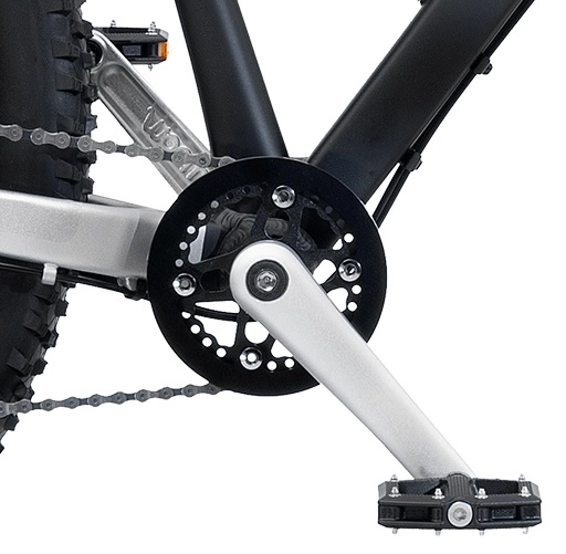 Kranksett Woom OFF 6 og Explore 6, Sort, 150mm 