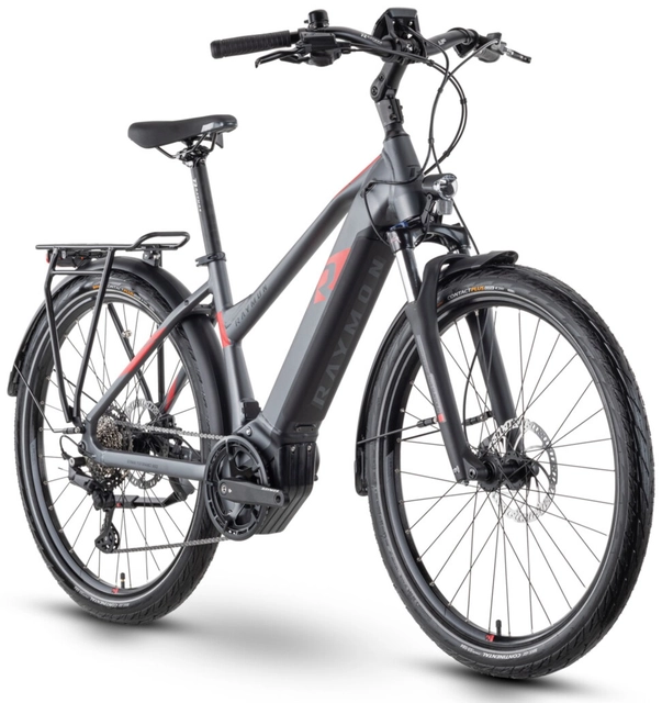 Raymon TourRay E 6.0 mix XS 27,5", anthrazit/red/black, PW-ST 630Wh 