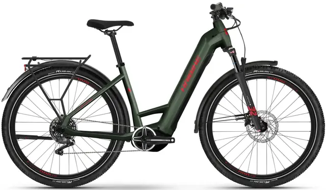 Haibike Trekking 5 mono S 27.5", Olive/Red, YS2S, 720Wh 