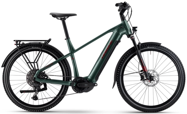Haibike Trekking 5 herre M 27.5'',Olive/Red,YS2S,720Wh 