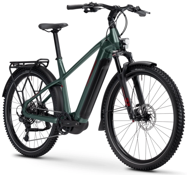 Haibike Trekking 5 herre M 27.5'',Olive/Red,YS2S,720Wh 
