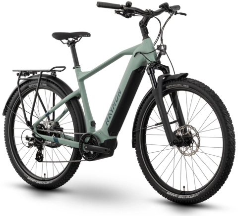 Raymon Tourray Select herre 27.5", mint/aqua/cotton, PW-S, 630Wh
