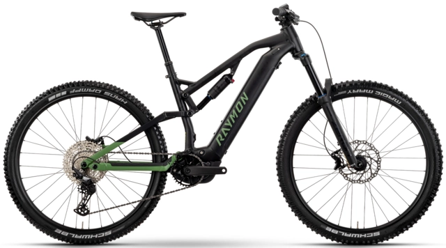 Raymon Trailray 150 M 29", black/green/citron, PW-X3, 720Wh 