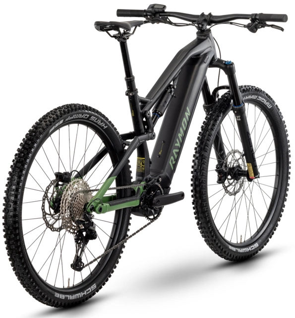 Raymon Trailray 150 M 29", black/green/citron, PW-X3, 720Wh 
