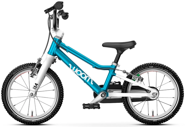 Woom Go 2 14" Metallic Blue 5,3kg, 3-4,5 år, 95-110cm 