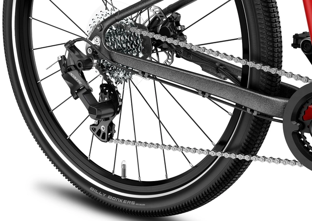 Woom Explore 5 24" Woom Red 9kg, 7-11 år, 125-145cm 