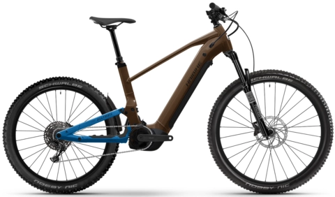 Haibike AllTrail 6 29"/27.5", Leather/Blue, BCXK, 800Wh