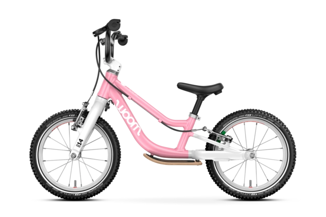Woom Go 1 Plus 14" Powder Pink 4,45kg, 3-4,5 år, 95-110cm 