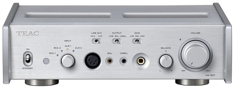 TEAC HA-507 Headphone and Preamplifier Silver