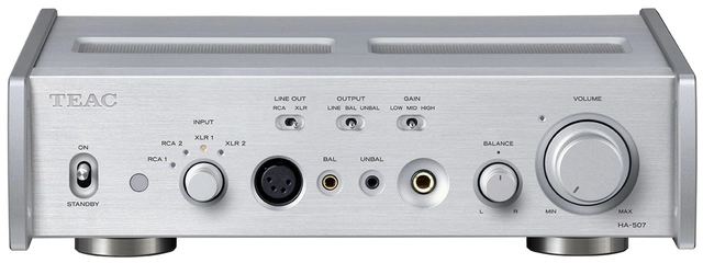 TEAC HA-507 Headphone and Preamplifier Silver 